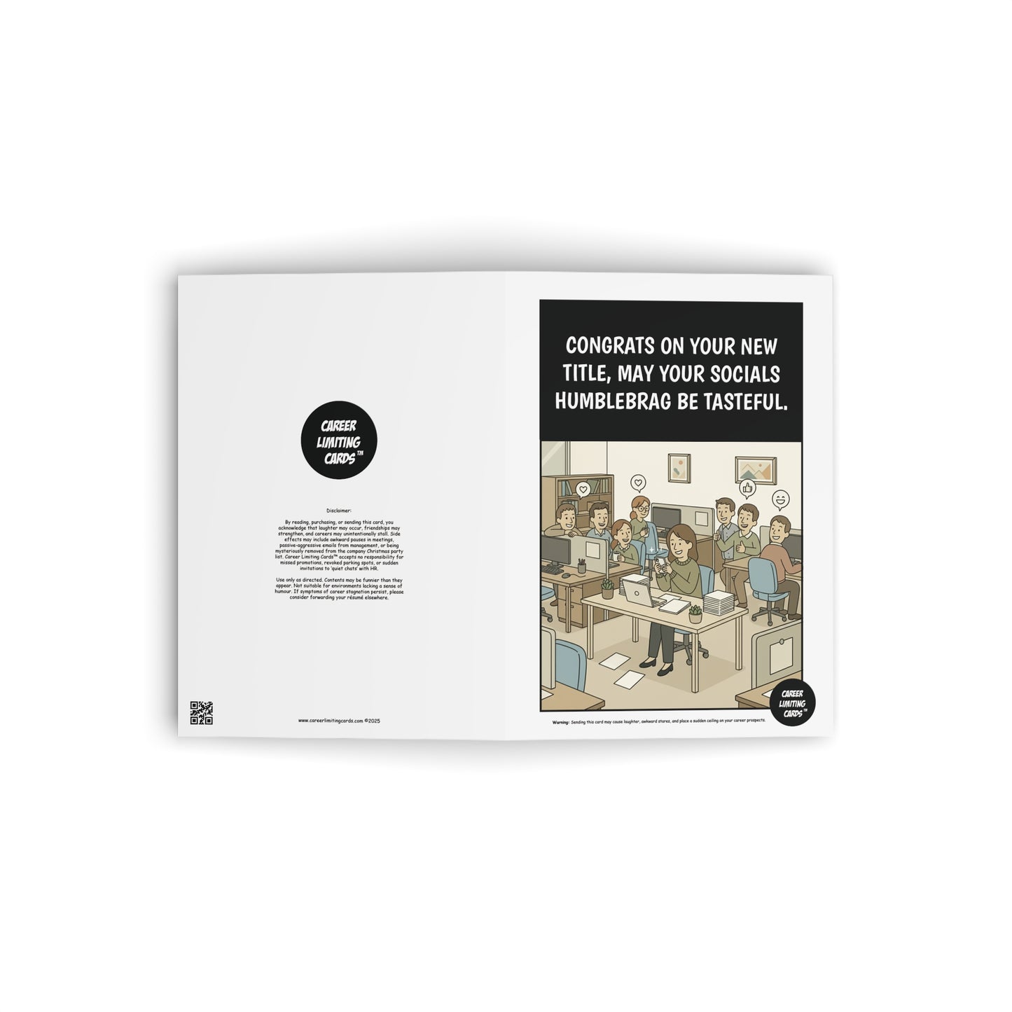 Congrats on your new title, may your socials humblebrag be tasteful.